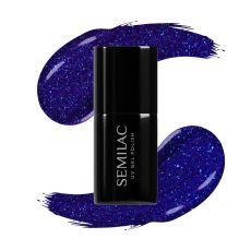 Semilac geellakk #087, Glitter Indigo, Semilac Geelilakka, Värilakka